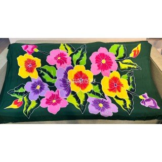 Hot Sale Rayon Sarong Hand Painted Balinese Artisans